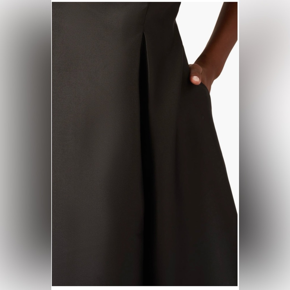 ❤️ Adrianna Papell Elegant Black Midi Dress - Picture 11 of 11